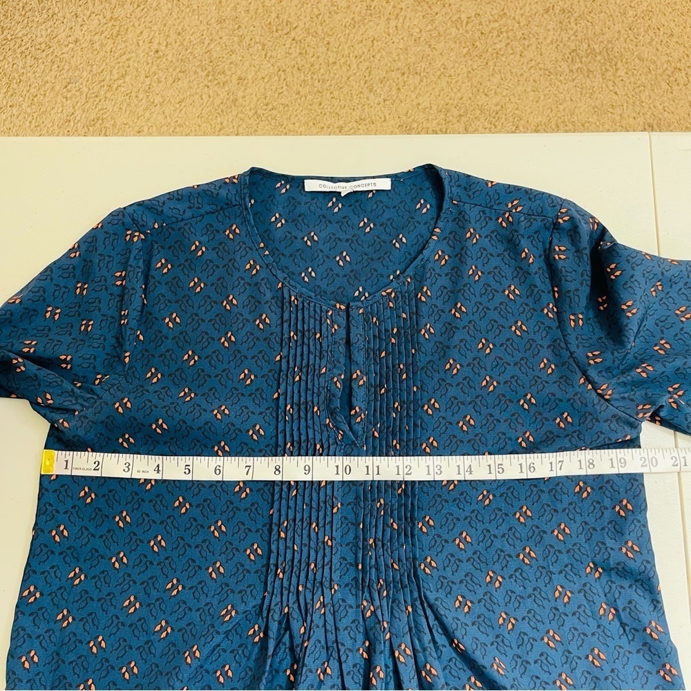 Collective Concepts Patterned Flowy Blouse Women … - image 7